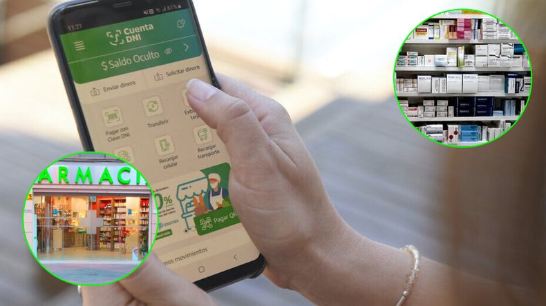 Qué descuentos tiene Cuenta DNI en farmacias en el mes.