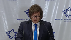 Javier Milei encabezó el acto.