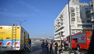 Policía de la Ciudad supervisa de forma permanente los edificios evacuados.
