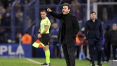 Gallardo, durante el 2-2 de River contra Vélez. Gallardo, durante el 2-2 de River contra Vélez.