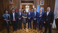 La vicepresidenta recibió en su despacho al mandatario. La vicepresidenta recibió en su despacho al mandatario.