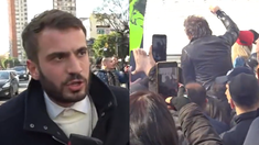 Un cronista sufrió un violento robo en la caravana de apoyo a Javier Milei Un cronista sufrió un violento robo en la caravana de apoyo a Javier Milei