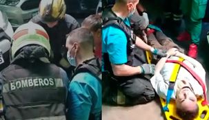 El hombre se encuentra internado en observación. El hombre se encuentra internado en observación.