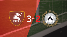 udinese cayo 3 a 2 en su visita a salernitana