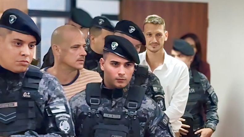 Sebastián y Germán Kiczka durante el juicio.