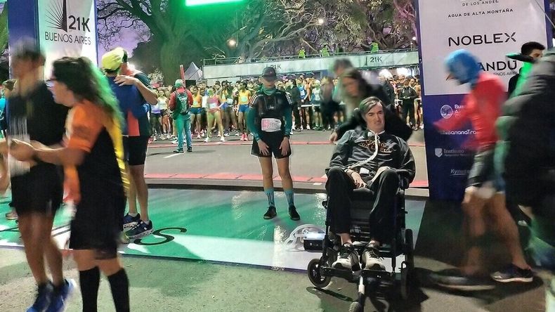 Esteban Bullrich participó de la Media Maratón de Buenos Aires.
