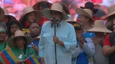 Maduro cruzó a Milei en un acto en Caracas. Maduro cruzó a Milei en un acto en Caracas.