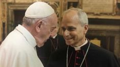 El papa Francisco junto a Robert Prevost. El papa Francisco junto a Robert Prevost.