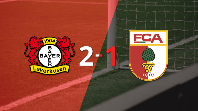 Con la mínima diferencia, Bayer Leverkusen venció a Augsburg por 2 a 1