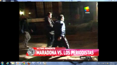 Nueva agresión de Maradona a la prensa Nueva agresión de Maradona a la prensa