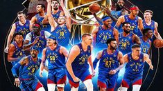 El poster homenaje de la NBA para el campeón, Denver Nuggets. El poster homenaje de la NBA para el campeón, Denver Nuggets.