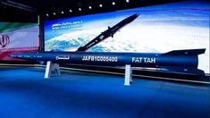 El misil hipersónico Fattah-1 alcanza una velocidad estimada de 17.000 km/h. El misil hipersónico Fattah-1 alcanza una velocidad estimada de 17.000 km/h.