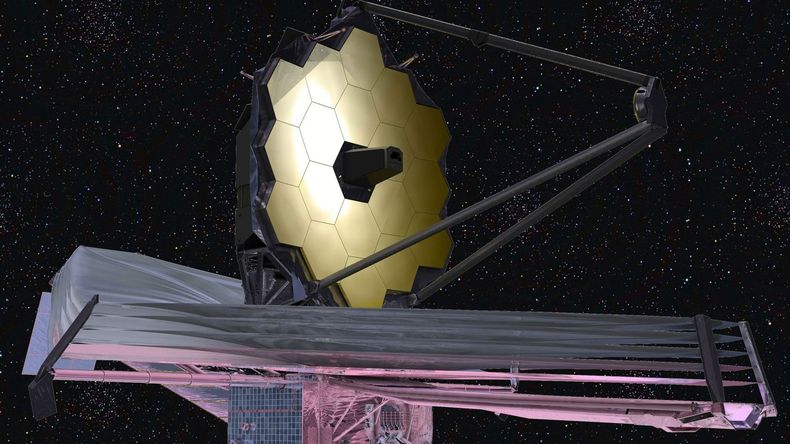 Telescopio James Webb en el espacio.&nbsp;