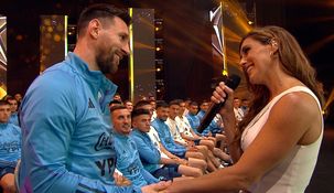 Messi siempre se conmovió con la voz de la cantante santafesina.