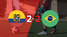 ecuador empato con brasil y keny arroyo anoto dos goles