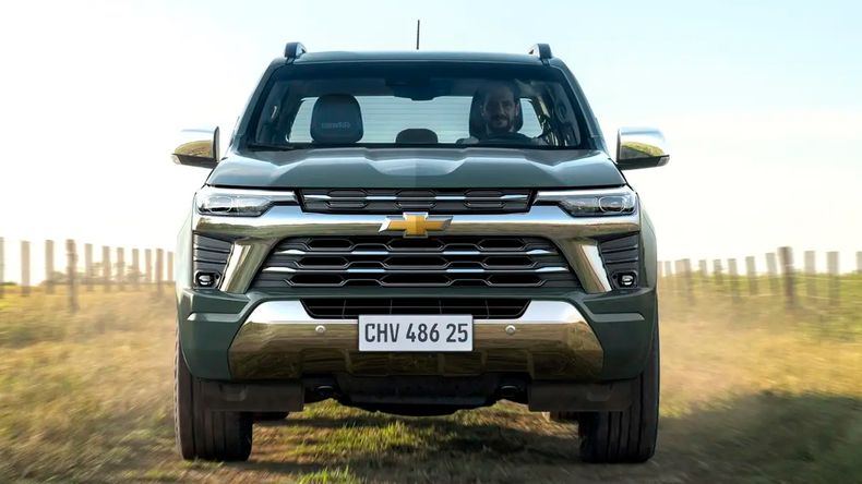 El nuevo frontal de la Chevrolet S10.