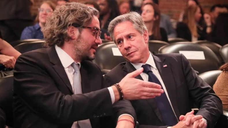 Santiago Cafiero y AntonyBlinken