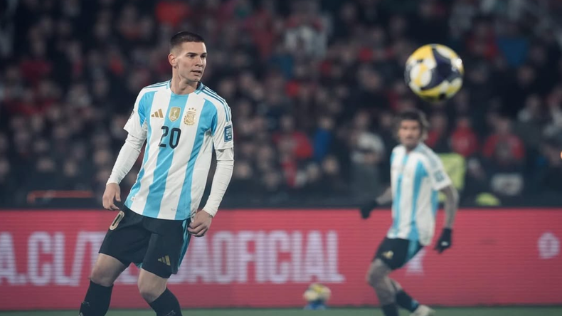 Mastantuono se perdió el partido vs. Venezuela.