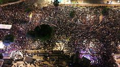 Protestas en Tel Aviv reclamando la renuncia del primer ministro Benjamín Netanyahu Protestas en Tel Aviv reclamando la renuncia del primer ministro Benjamín Netanyahu