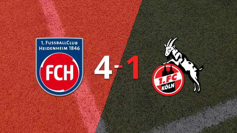 Heidenheim derrotó sin complicaciones a Colonia con doblete de Eren Dinkci
