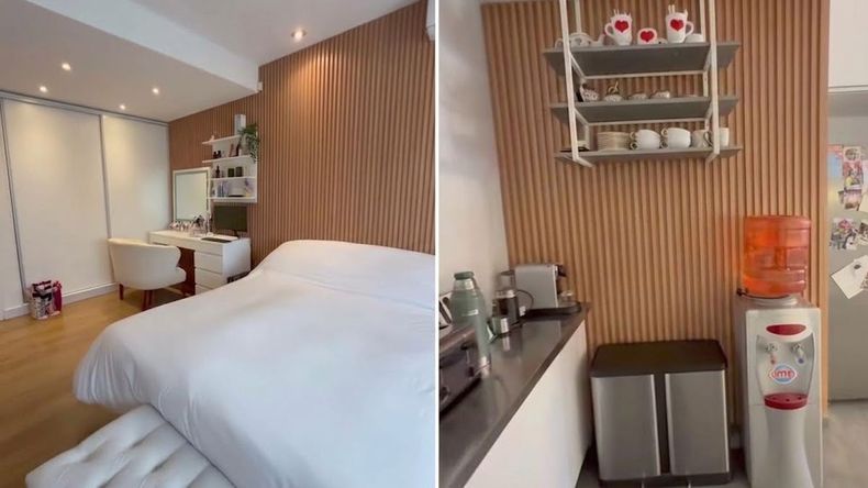 El dormitorio principal y la cocina fueron parte de la renovación.