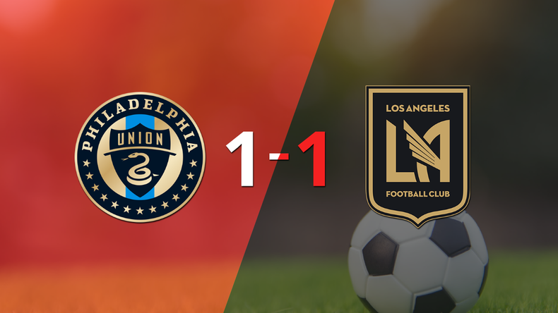 Los Angeles FC logró sacar el empate a 1 gol en casa de Philadelphia Union