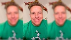 Imagen del video en el que el conductor anuncia su diagnóstico. Imagen del video en el que el conductor anuncia su diagnóstico.