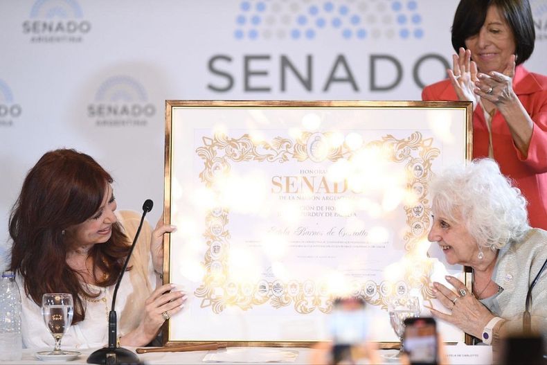 Estela de Carlotto apoyó una posible vuelta de Cristina Kirchner como presidenta: Me encantaría.