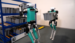 El androide llamado Digit sufrió un desperfecto durante una demostración en una exhibición de cadenas de suministro en Chicago y sorprendió a los presentes. ¿Qué le pasó? El androide llamado Digit sufrió un desperfecto durante una demostración en una exhibición de cadenas de suministro en Chicago y sorprendió a los presentes. ¿Qué le pasó?