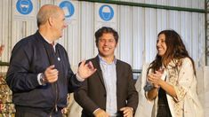 Axel Kicillof, la ministra Daniela Vilar y el intendente Pablo Zurro en Pehuajó.