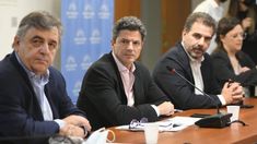 Mario Negri, Luciano Laspina y Cristian Ritondo.