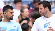 Djokovic y Del Potro volvieron a enfrentarse en una esperada exhibición. Djokovic y Del Potro volvieron a enfrentarse en una esperada exhibición.