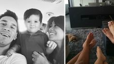 Lionel Messi, con Antonella Roccuzzo y Thiago: Día de lluvia y películas con mis amores Lionel Messi, con Antonella Roccuzzo y Thiago: Día de lluvia y películas con mis amores