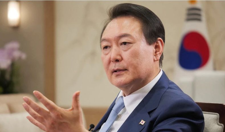 El presidente Yoon Suk-yeol trabaja en conjunto con Washington por las amenazas de Norcorea.&nbsp;