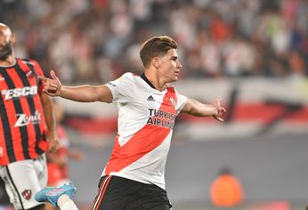 Julián Álvarez puso el 1-1 de River ante Patronato. Julián Álvarez puso el 1-1 de River ante Patronato.