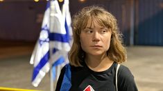 Greta Thunberg fue una de las activistas detenidas en Israel. Greta Thunberg fue una de las activistas detenidas en Israel.