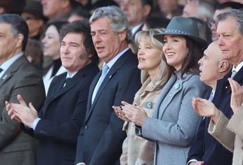 javier milei y victoria villarruel tuvieron un tenso saludo en su encuentro en la rural