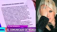 El comunicado de Wanda Nara ante la grave situación de su tío Carlos Colosimo El comunicado de Wanda Nara ante la grave situación de su tío Carlos Colosimo