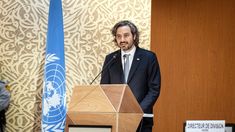 Santiago Cafiero en la ONU.