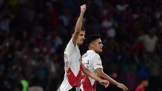 Nacho Fernández marcó el primer gol de River frente a Central Córdoba.