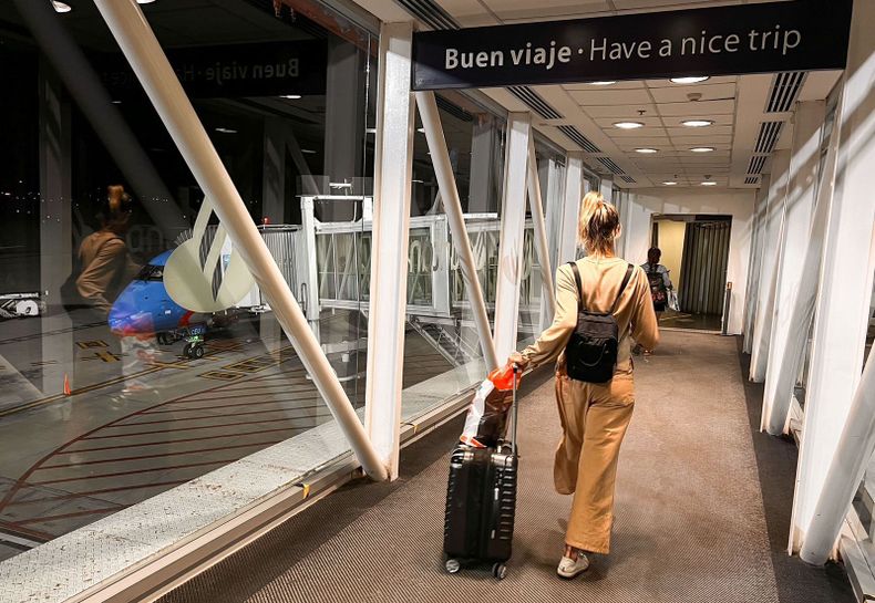 El transporte publico de aviones