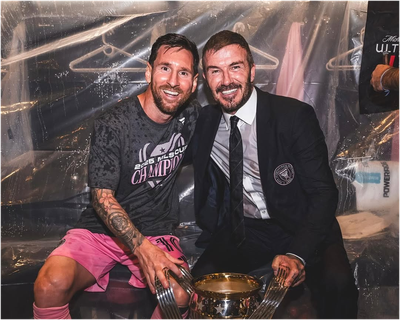 Beckham festeja junto a Messi el tÍtulo de la MLS 2025