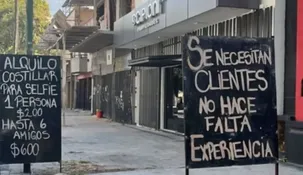 El ingenioso cartel de un negocio en La Plata sobre la carne y los clientes.