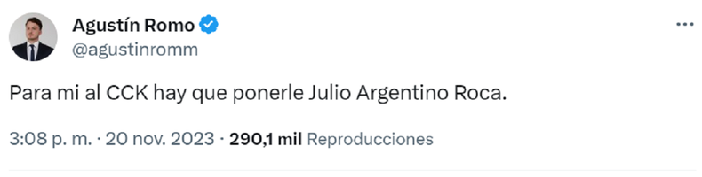 La publicación de Agustín Romo.