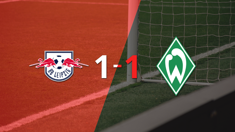 Empate a uno entre RB Leipzig y Werder Bremen