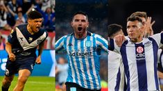 Claudio Aquino, Maravilla Martínez y Rubén Botta, figuras de Vélez, Racing y Talleres. Claudio Aquino, Maravilla Martínez y Rubén Botta, figuras de Vélez, Racing y Talleres.