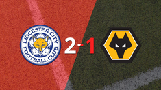 leicester city logra 3 puntos al vencer de local a wolverhampton 2-1