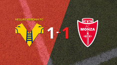 hellas verona y monza empataron 1 a 1