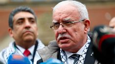 El ministro de Relaciones Exteriores palestino, Riyad al Maliki. El ministro de Relaciones Exteriores palestino, Riyad al Maliki.