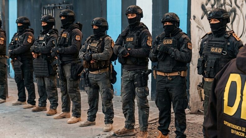 del operativo participan integrantes del Grupo de Apoyo Departamental (GAD). 